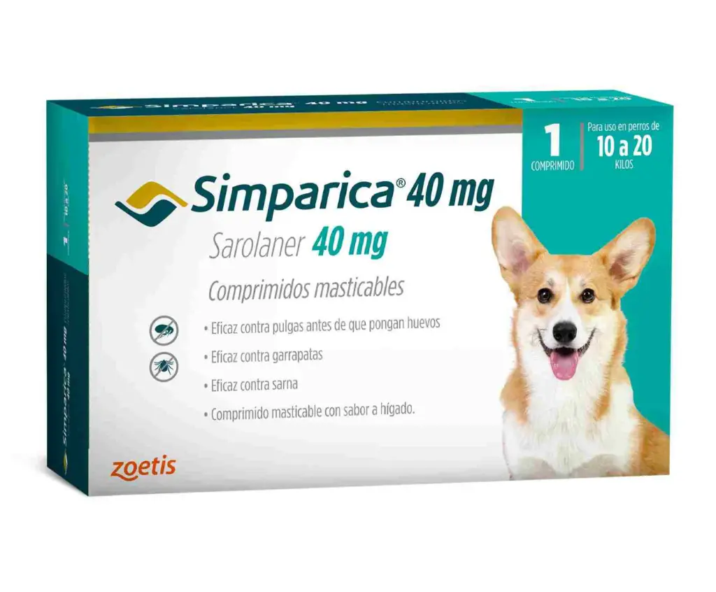 SIMPARICA DE 10 A 20 KG